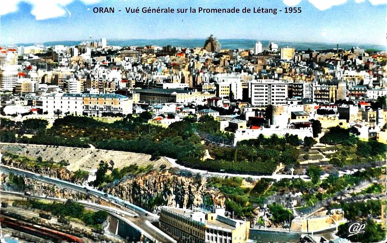 Oran - Vue generale sur Promenade de Letang - 1955.jpg